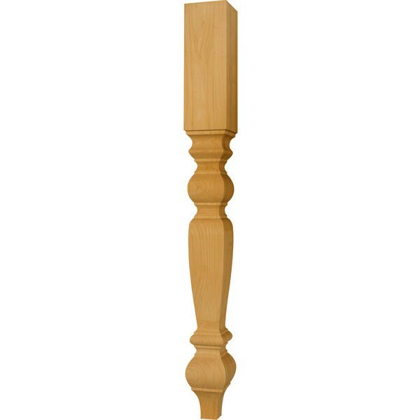 35 1/2 x 3 1/2 Square Wilmington Island Post in Knotty Pine, Osborne Wood Products, Mfr#: 1738P
